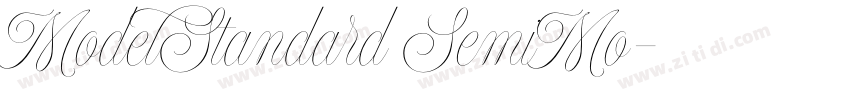 ModelStandard SemiMo字体转换